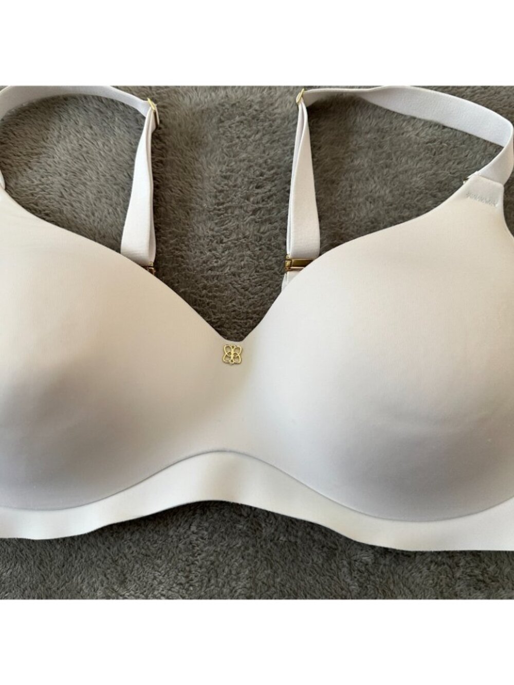 Honeylove Cloud Embrace Wireless Contour Bra 38D White Wire Free - Picture 2 of 7